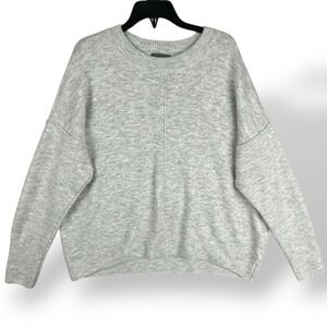 Vince Camuto Jazz Club Light Heather Gray Cropped Sweater Women's Size‎ Medium